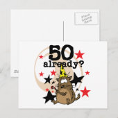 50 Bereits zum Geburtstag Postkarte (Vorne/Hinten)