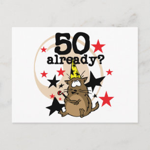 50 Bereits zum Geburtstag Postkarte