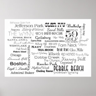 50 bestes Golfplatz-Plakat Amerikas Poster