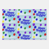 50 Bier, glücklicher Geburtstag, Kreise quicken Geschenkpapier Set (Vorderseite 2)