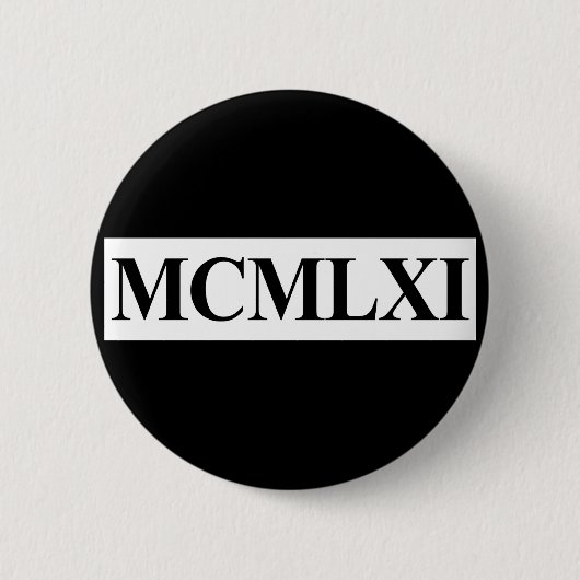 50. Birthday, 1961 Button (Vorderseite)
