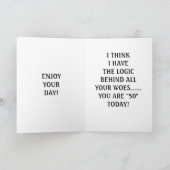 50. BIRTHDAY LOGIC KARTE (Innenseite)