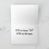 **50.** BIRTHTAG **WIE WANN?** Karte? Karte (Innenseite)