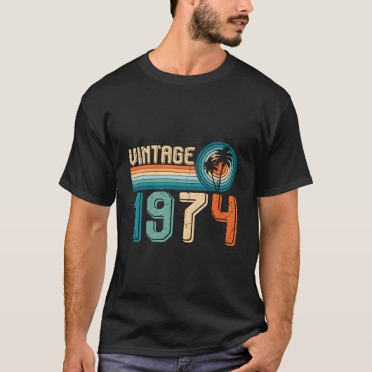 50 Born In 1974 50Th T-Shirt (Vorderseite)