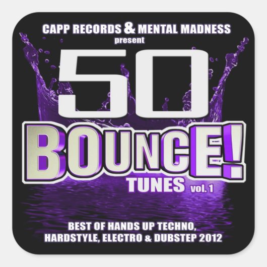 50 Bounce Tunes Aufkleber (Vorderseite)