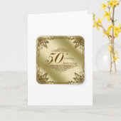 50. BREITE JAHRESSOUVENIRS KARTE (Gelbe Blume)