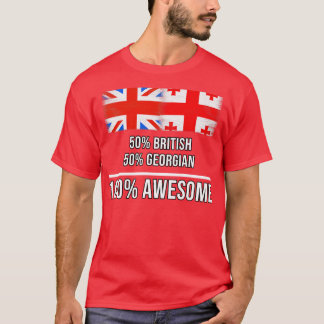 50 Britische 50 Georgian 100 Phantastisches Gesche T-Shirt