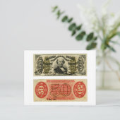 50 Cent Bruchwährung Francis Spinner Postkarte (Stehend Vorderseite)