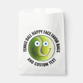50 Custom Tennis Thema Party BLAUE EYES Happy Face Geschenktütchen (Vorderseite)