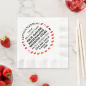50 Custom Wedding Party 6,5" Papier Napkins Serviette (Beispiel)