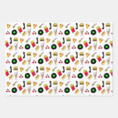 50 Diner Nostalgic Couple Holding Hands Geschenkpapier Set (Vorderseite 3)