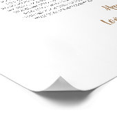 50 Dinge, die wir über Sie Liebe Aquarellherz Mama Poster (Ecke)