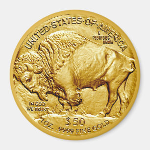 50-Dollar-US-Buffalo-Goldstück Magnet