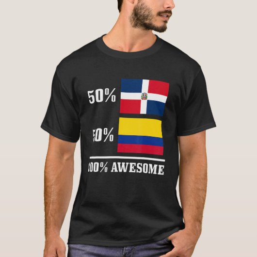 50 Dominikanische Republik 50 Kolumbien - kolumbia T-Shirt (Vorderseite)