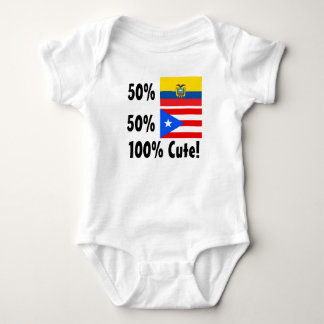 50% Ecuadorian 50% Puerto Rico 100% niedlich Baby Strampler