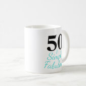50 & einfach fabelhaft kaffeetasse (VorderseiteRechts)
