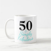 50 & einfach fantastisch kaffeetasse (Links)