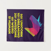 50 % Einhorn 12 Decken Wandteppich (Vorderseite (Horizontal))