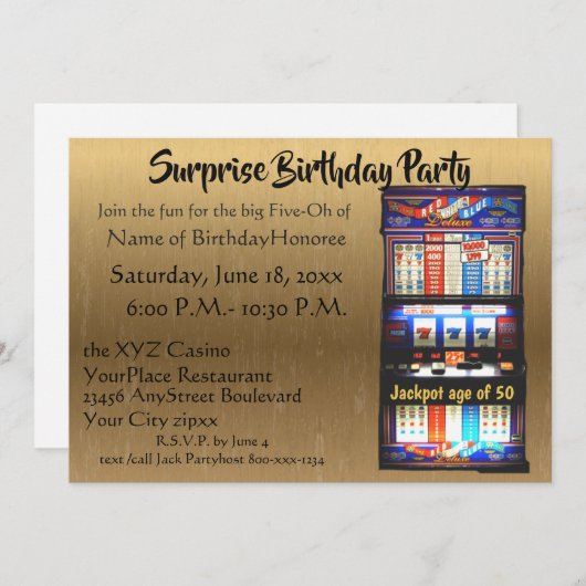 50. EINLADUNG (Vorne/Hinten)