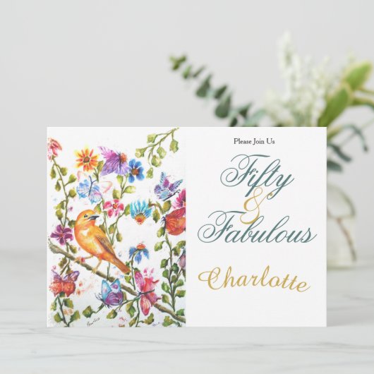 50. EINLADUNG (Stehend Vorderseite)