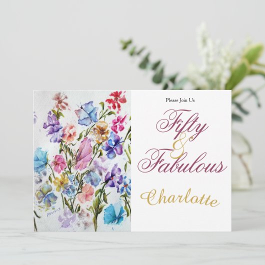 50. EINLADUNG (Stehend Vorderseite)