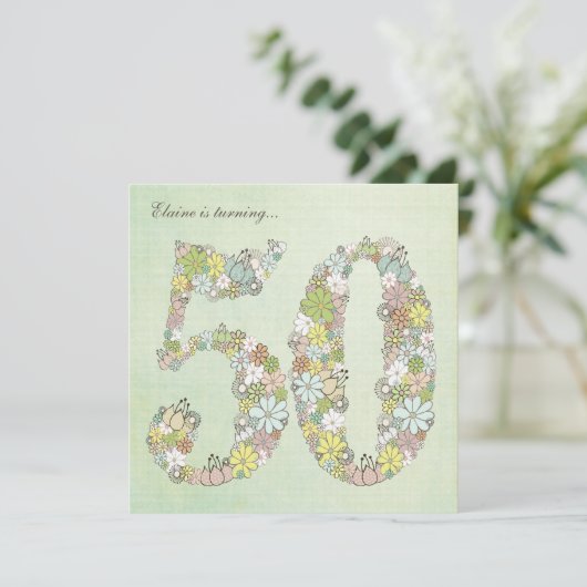 50. EINLADUNG (Stehend Vorderseite)