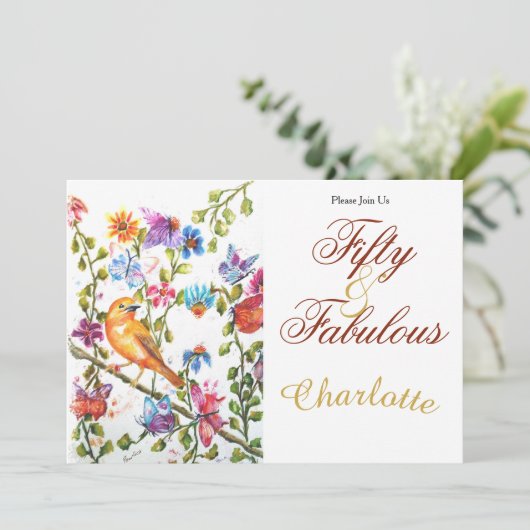 50. EINLADUNG (Stehend Vorderseite)