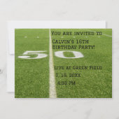 50 Einladung zum Geburtstag der Grünen Fußballbahn (Vorderseite)