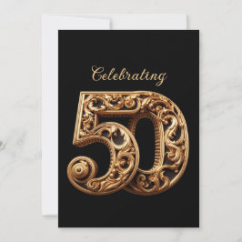 50 ELEGANTE GOLD WEDDING JAHRESZEIT EINLADUNG