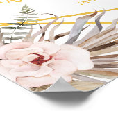 50. elegantes Hochzeitstipendium Poster (Ecke)