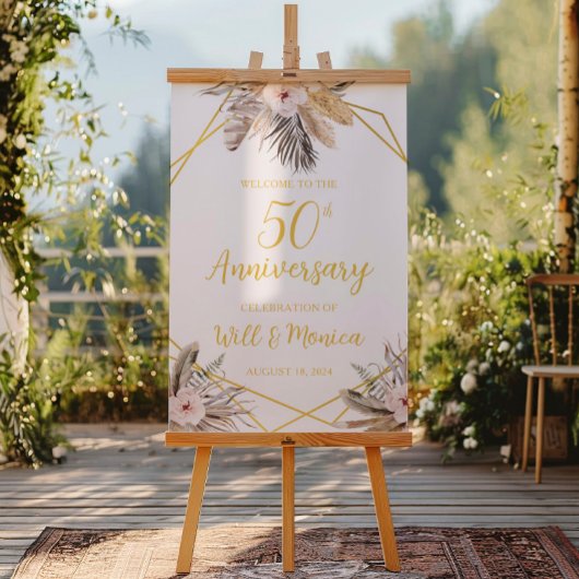 50. elegantes Hochzeitstipendium Poster