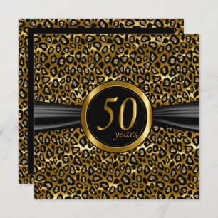 50. Exotic Glamour Leopard Design Einladung