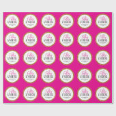 50 & fabelhafte 50. Geburtstag mit benutzerdefinie Geschenkpapier (Flach)