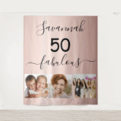 50 fabelhafte benutzerdefinierte Foto Überraschung Wandteppich (Vorderseite)