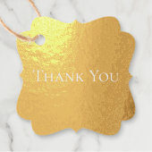 50 & fabelhafte Fiftieth Birthday Gold Swirl Blätt Geschenkanhänger (Vorderseite)