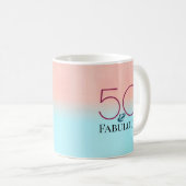 50 & fabelhafte Geburtstagsparty Kaffeetasse (VorderseiteRechts)
