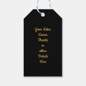 50 fabelhafte Gold Glitzer Pink Stars 50. Geburtst Geschenkanhänger (Rückseite)