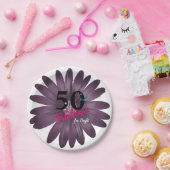 50 fabelhafte, lila Glitzer-Déisy, vielseitig Pappteller (Party)