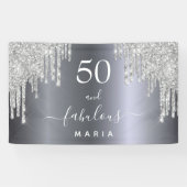 50 fabelhafter Glitzer zum Geburtstag Banner (Horizontal)