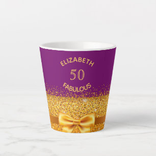 50 fabelhaftes lila Goldbugalter Milchtasse
