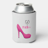 50 & fabelhaftes Niedliches Rosa für ihr Mädchen Dosenkühler (Kanne Rückseite)