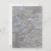 50 Fabelhaftes, weißes Muster, schwarz Einladung (Rückseite)