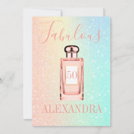 50 Fabelous Glitzer French Chic Parfüm Monogram Einladung