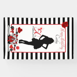 50 & FABULOUS 50. Geburtstag individualisierbares Banner