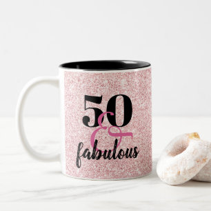 50 & Fabulous 50. Geburtstagsgeschenk Tasse