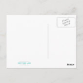 50 & Fabulous - 50. Geburtstagskarte Postkarte (Rückseite)