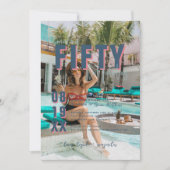 50 & Fabulous | 50. Geburtstagsparty Einladung (Vorderseite)