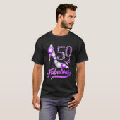 50 & fabulous 50 Years Old 50 th Birthday Diamond  T-Shirt (Vorne ganz)