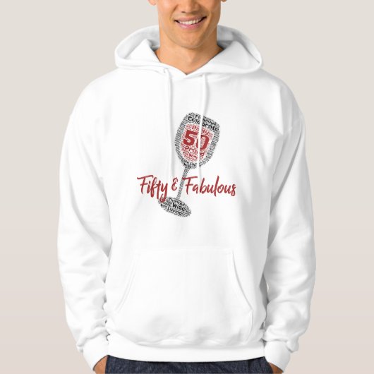 50 & Fabulous 50th Birthday Wine Glass Shirt for W (Vorderseite)