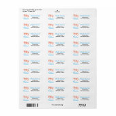 50 & Fabulous Birthday Address Label (Vorne)